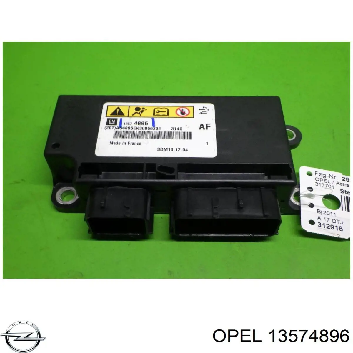 Купити 13574896 Opel Модуль-процесор керування подушки безпеки