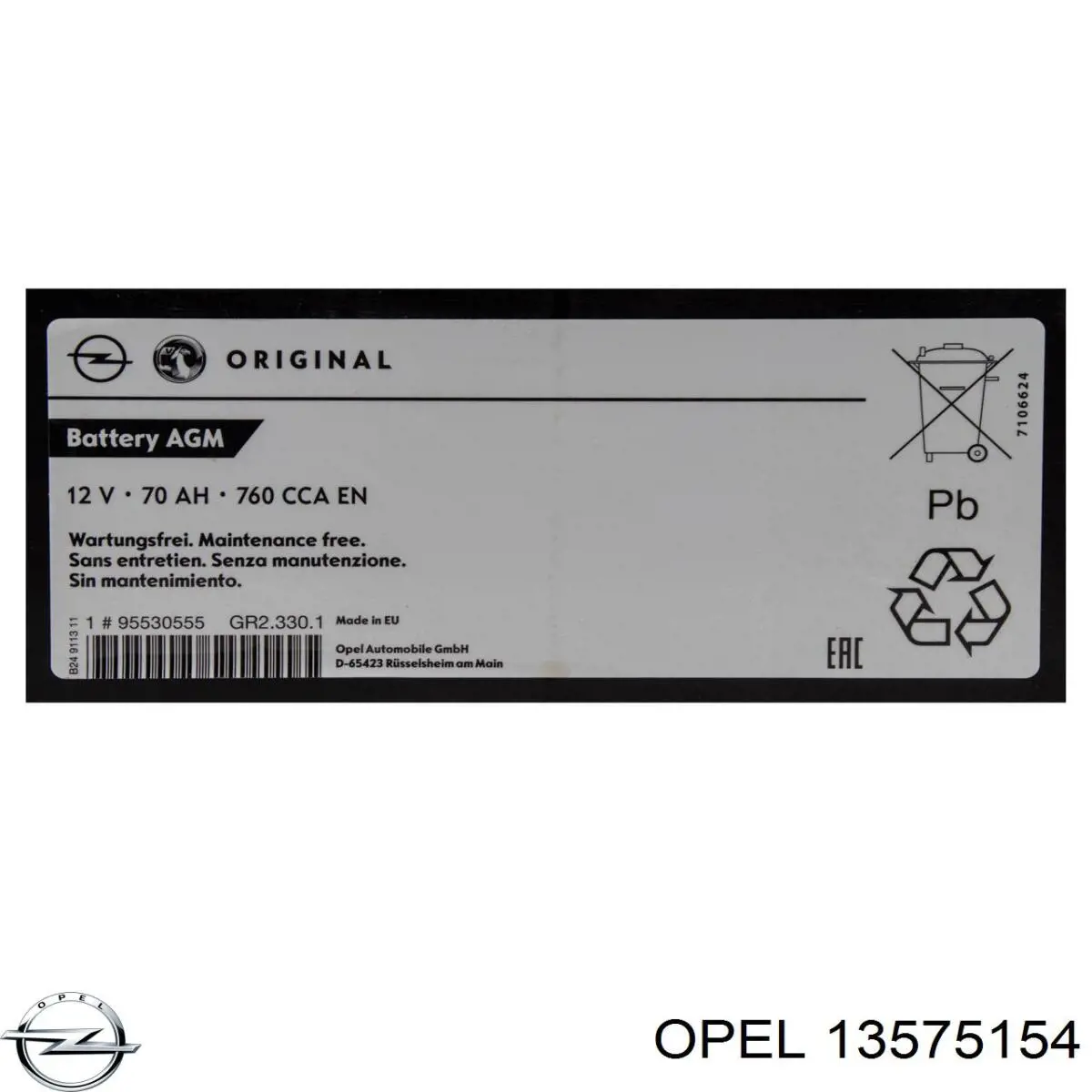  13575154 Opel