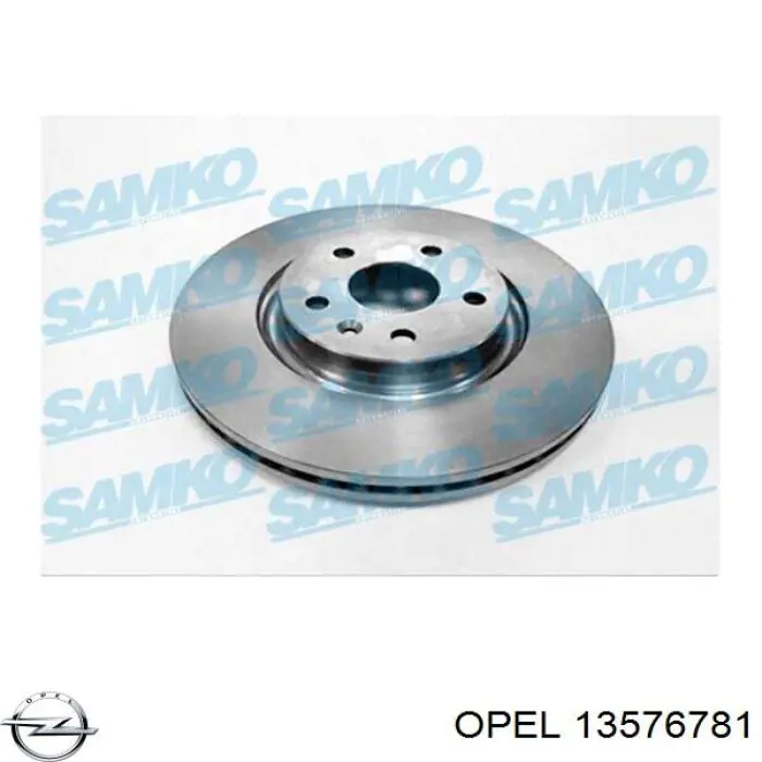 Диск переднього гальма Opel 13576781 ціна, від 70.75 USD