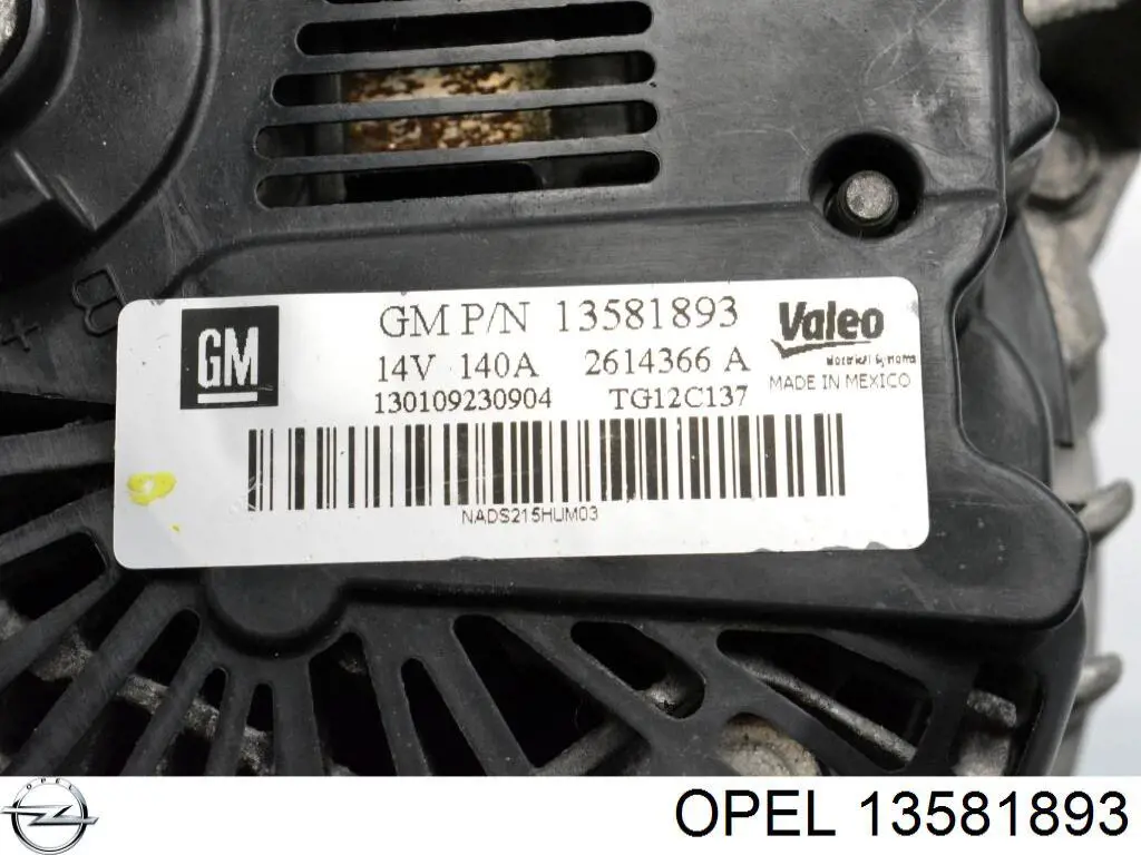 Генератор автомобільний Opel 95520020