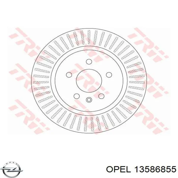 Купити 13586855 Opel Диск заднього гальма