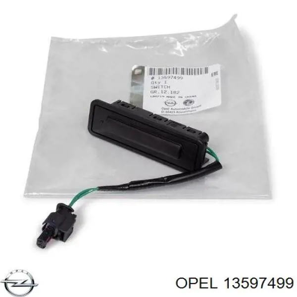 Кнопка приводу замка 3/5 дверей (ляди) / кришки багажника Opel 13597499 ціна, від 31.20 USD