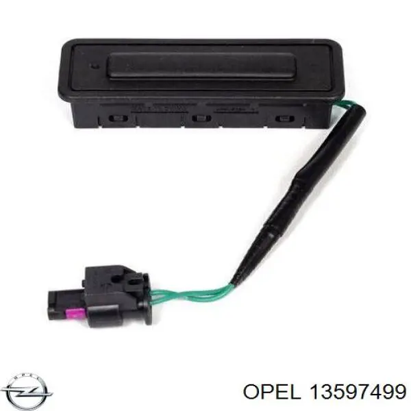 Купити 13597499 Opel Кнопка приводу замка задніх 3/5 дверей (ляди)