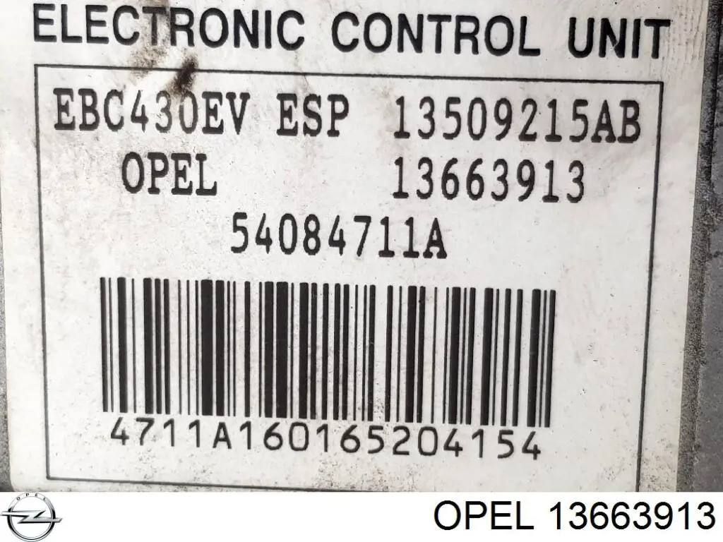 13663913 Opel 