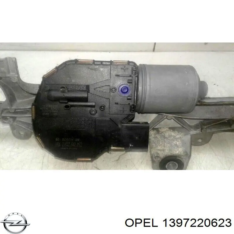Двигун склоочисника лобового скла (трапеції) 1397220623 Opel