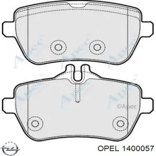 Бампер передній Opel 90443416