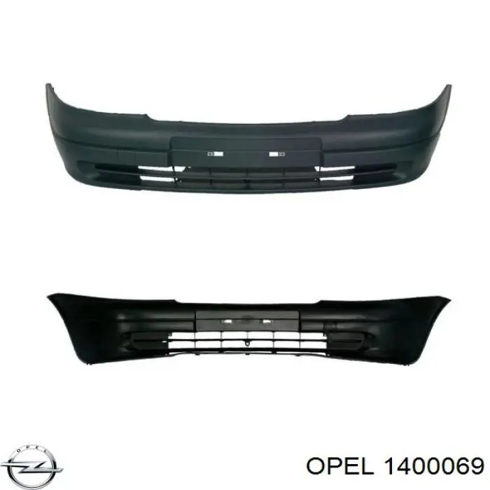 1400069 Opel Бампер передний
