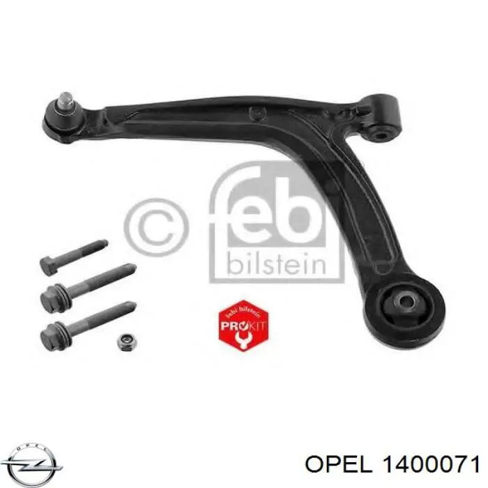 1400071 Opel Бампер передній в зборі