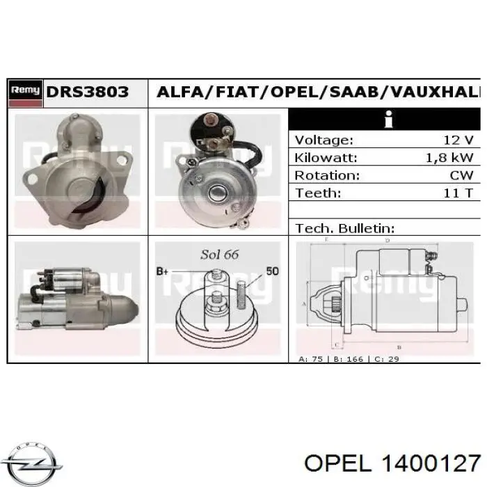 1400127 Opel Бампер передній в зборі