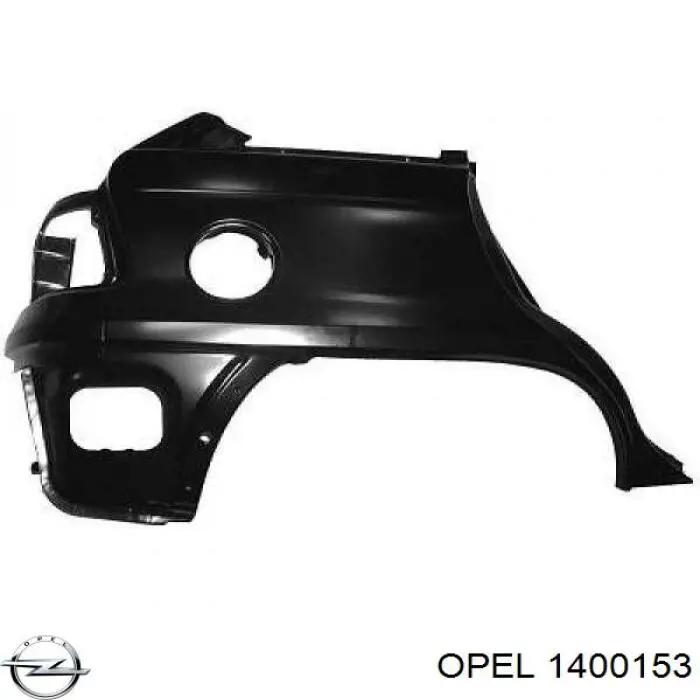 1400153 Opel Бампер передній в зборі