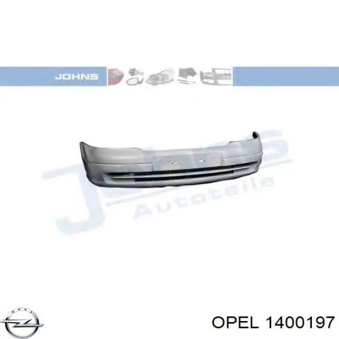 Бампер передній в зборі на Opel Astra G F07
