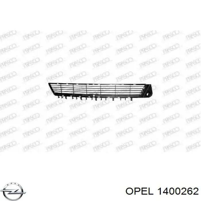 1400262 Opel Решітка переднього бампера, центральна