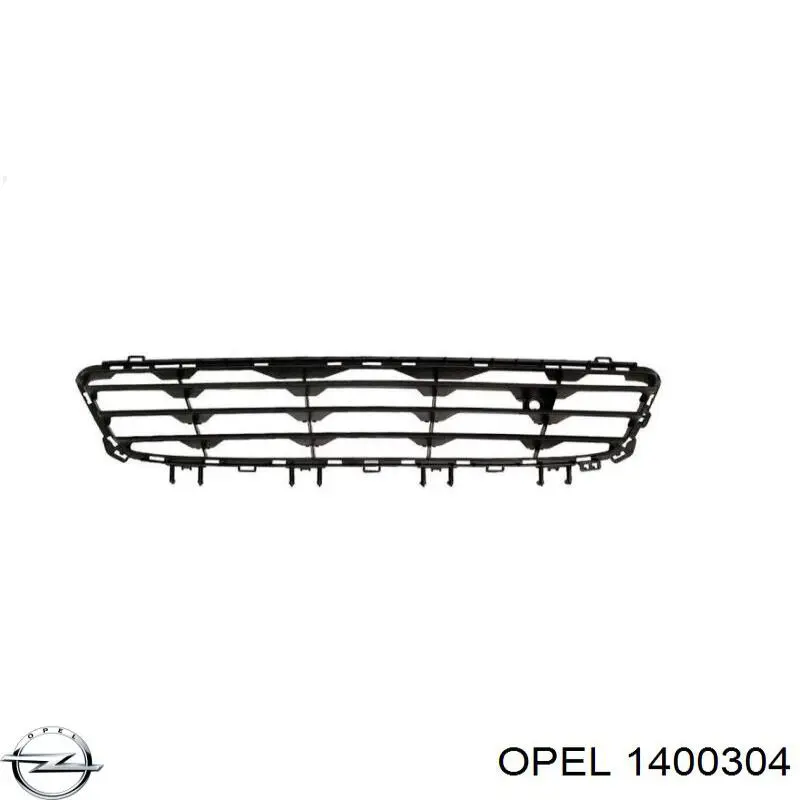 Решітка переднього бампера, центральна 1400304 Opel