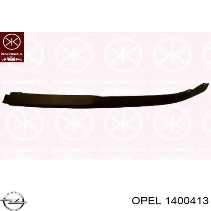 Спойлер переднього бампера, правий Opel 1400413 ціна, від 18.85 USD