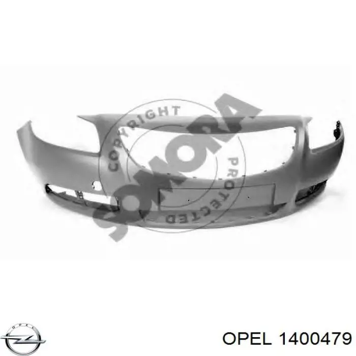 Бампер на авто Opel 1400479 ціна, від 100.52 USD