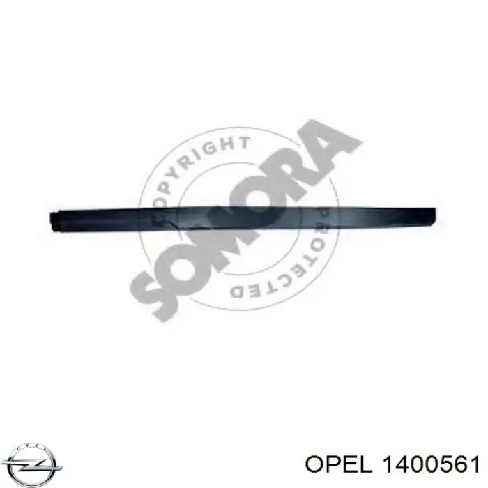 Спойлер переднього бампера, лівий Opel 1400561 ціна, від 14.41 USD