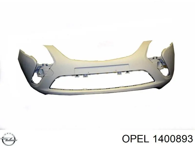 1400893 Opel Бампер передній в зборі