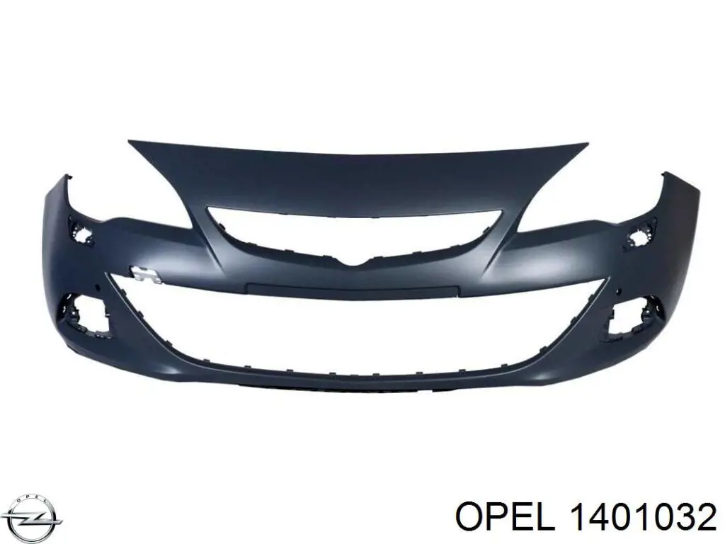 1401032 Opel Бампер передній в зборі