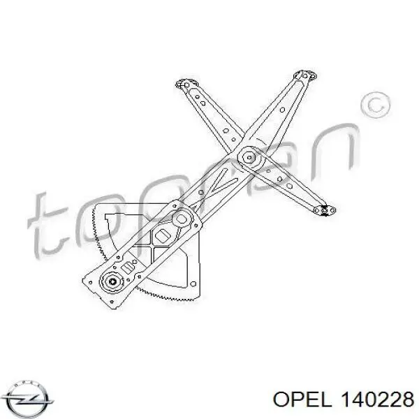  Механізм склопідіймача двері передньої, правої Opel Corsa 