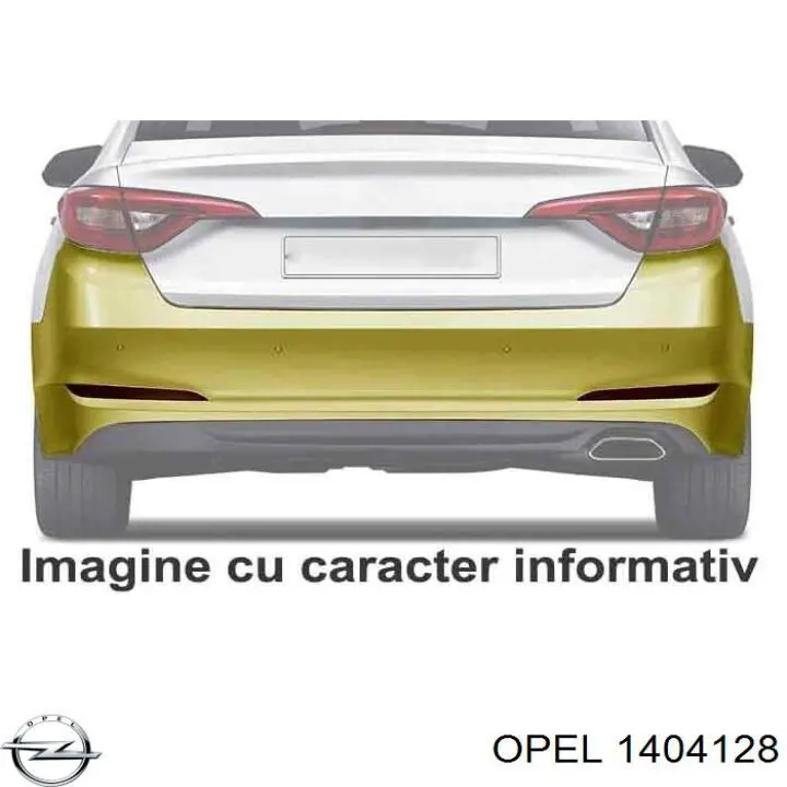 Купити 1404128 Opel Задній бампер