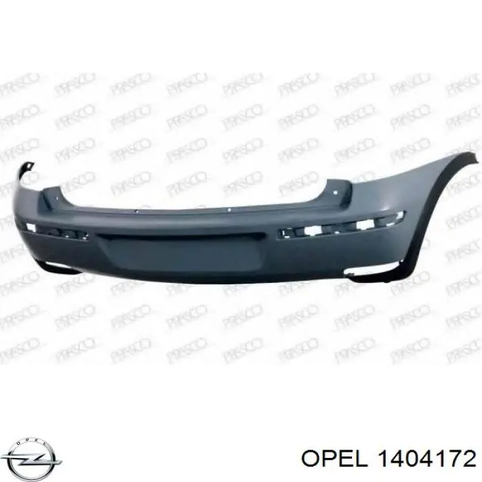 Купити 1404172 Opel Задній бампер