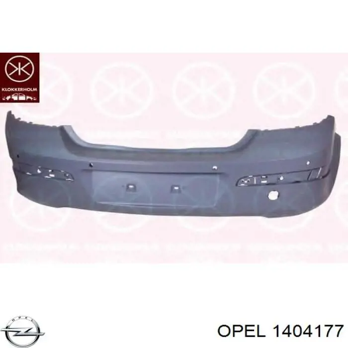 1404177 Opel Буфер (бампер) задній