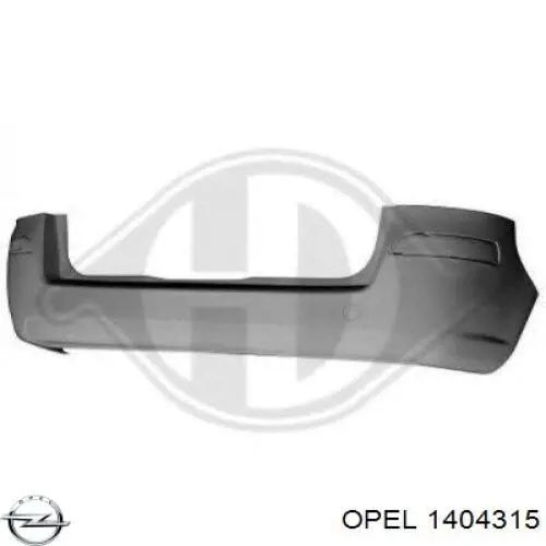 Купити 1404315 Opel Задній бампер
