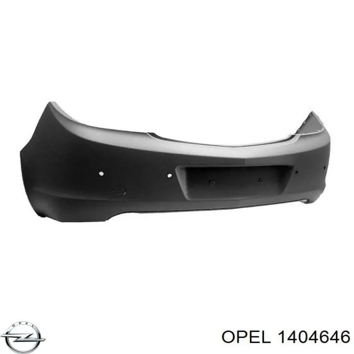 Задній бампер 1404646 Opel
