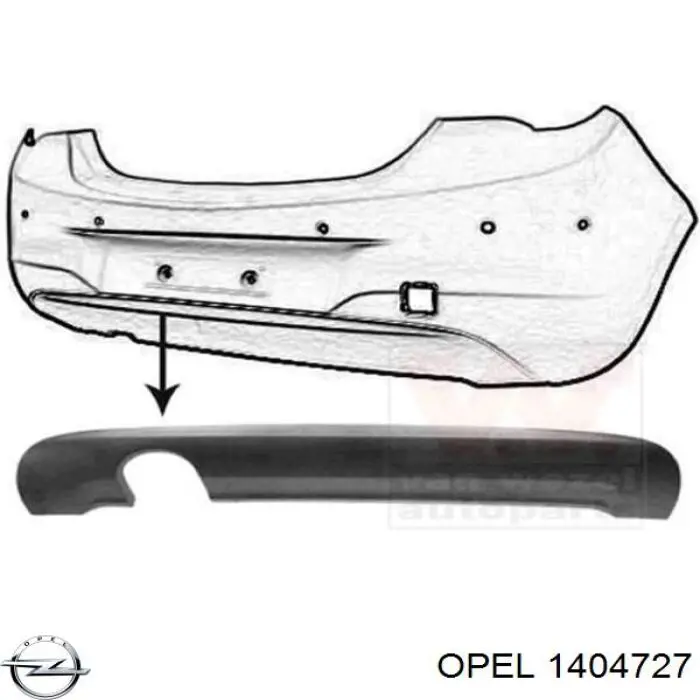 Задній бампер 13399547 Opel