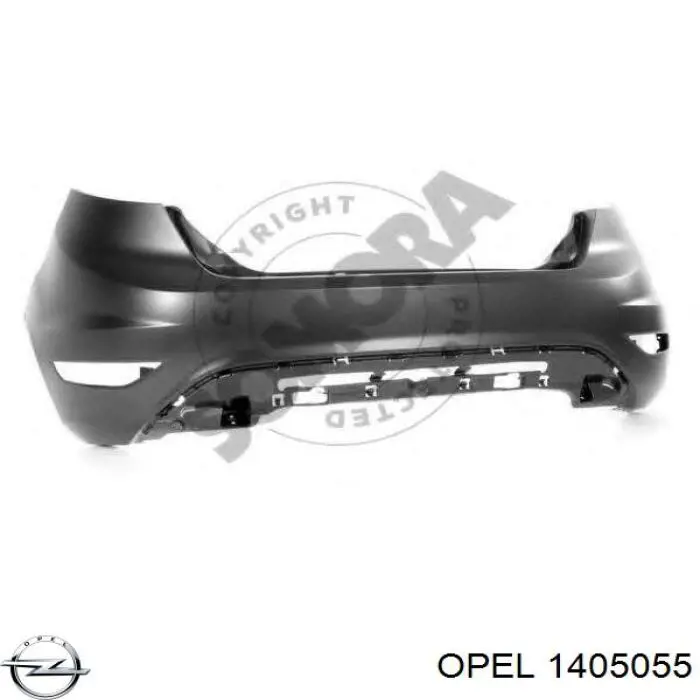 Балка бампера заднього Opel 1405055 ціна, від 41.87 USD