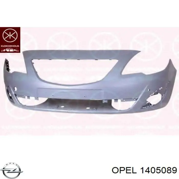 Передній бампер на Opel Meriva B 