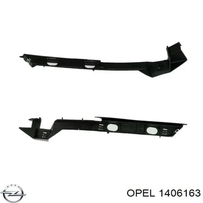 Кронштейн підсилювача переднього бампера Opel 1406163 ціна, від 10.42 USD