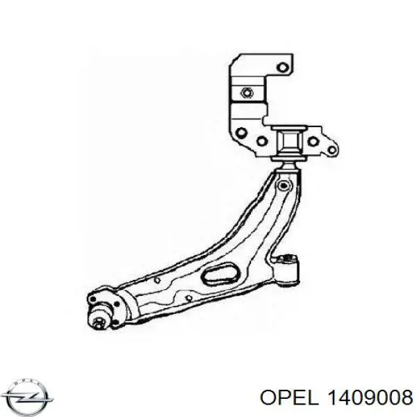 Купити 1409008 Opel Молдинг заднього бампера, лівий
