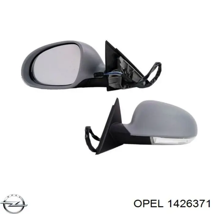 Ліве бокове дзеркало 1426371 Opel