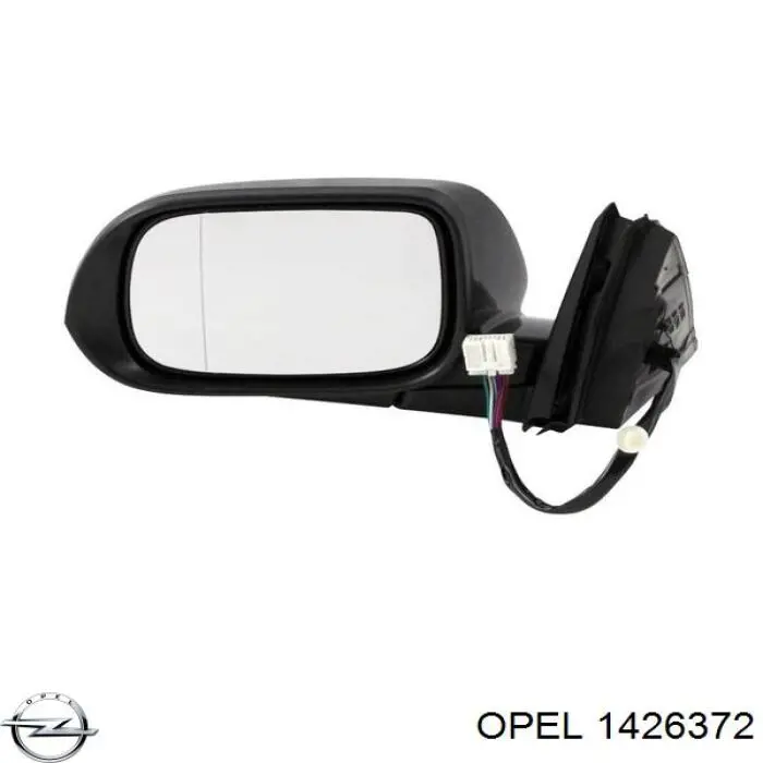 Праве бокове дзеркало Opel 1426372