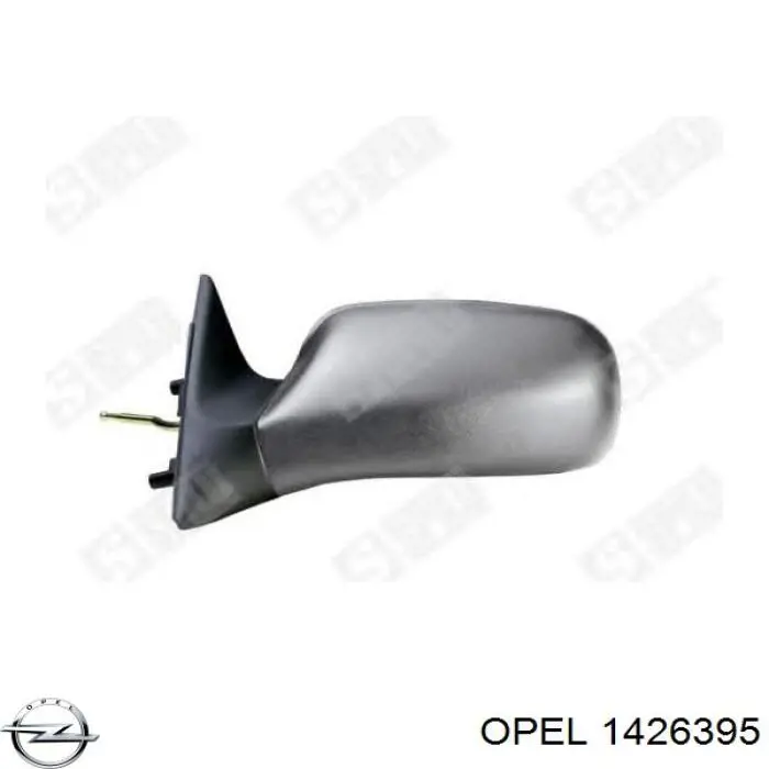Купити 1426395 Opel Дзеркальний елемент дзеркала заднього виду, лівого