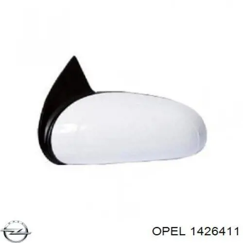 1426411 Opel Дзеркало заднього виду, ліве