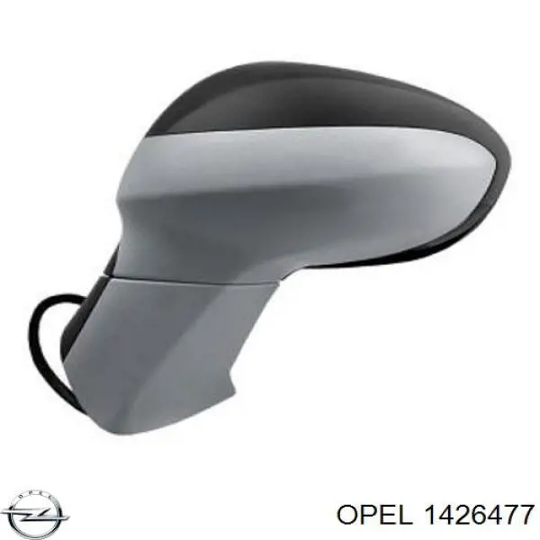 Купити 1426477 Opel Скло дзеркала заднього виду, правого