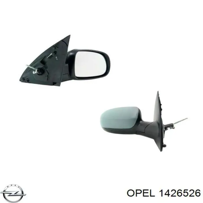 1426526 Opel дзеркальний елемент дзеркала заднього виду, правого