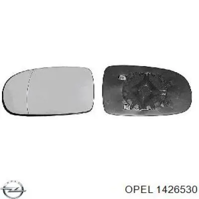 Дзеркальний елемент дзеркала заднього виду, правого Opel 1426530