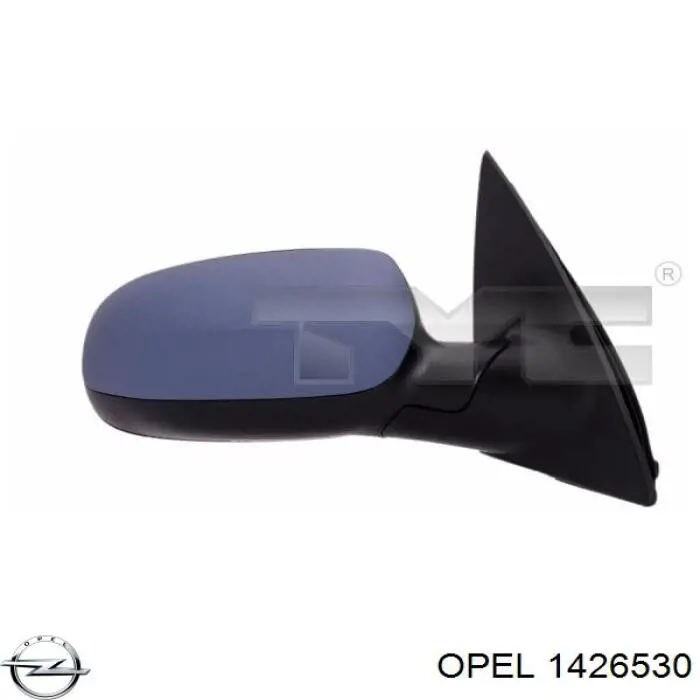 Купити 1426530 Opel Скло дзеркала заднього виду, правого