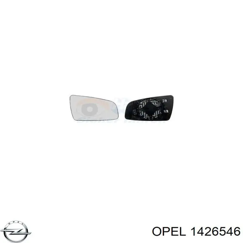 Купити 1426546 Opel Скло дзеркала заднього виду, правого