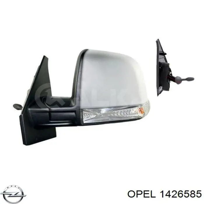 1426585 Opel дзеркало заднього виду, ліве