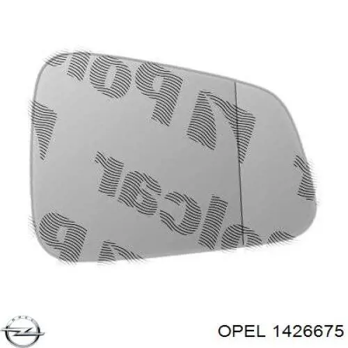 1426675 Opel дзеркальний елемент дзеркала заднього виду, правого