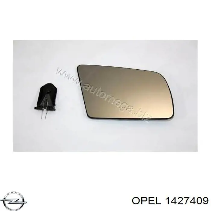 Дзеркальний елемент правого дзеркала заднього виду Opel 1427409 ціна, від 8.80 USD