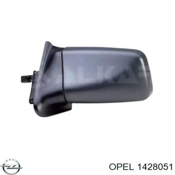 1428051 Opel Дзеркало заднього виду, ліве