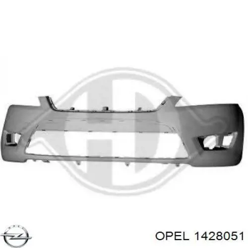 Ліве бокове дзеркало 1428051 Opel
