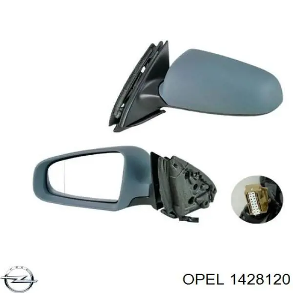 Купити 90569831 Opel Дзеркальний елемент дзеркала заднього виду, лівого
