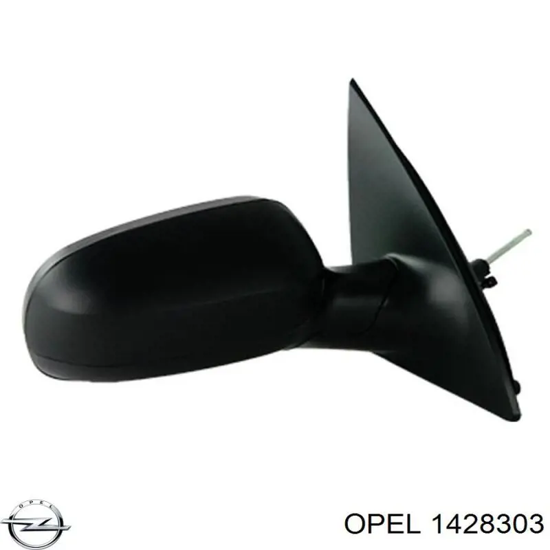 Купити 1428303 Opel Скло дзеркала заднього виду, правого