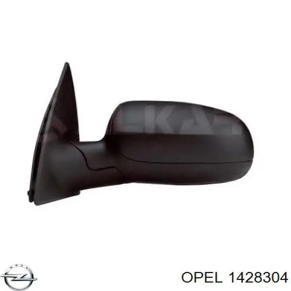 1428304 Opel Дзеркало заднього виду, ліве